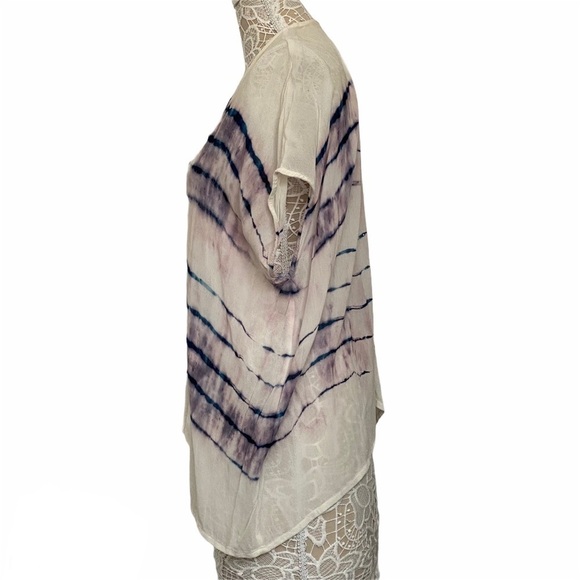 H.I.P. Top cardigan White Purple Tie Dye Small - Picture 4 of 9